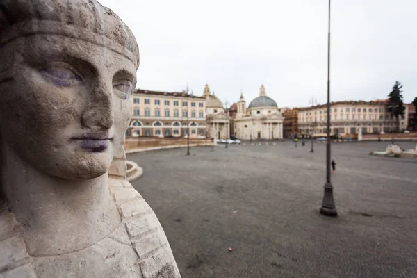 One Sphinx Front People Square Rome — Stock Photo, Image