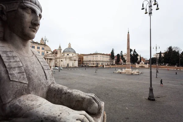 One Sphinx Front People Square Rome — Stock Photo, Image