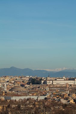 Birinden Seven hills of Rome, Janiculum, Roma, İtalya nın başkenti görünümünü