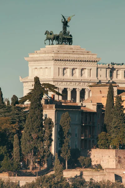 Una Vista Roma Desde Colina Aventino Orange Garden Roma Italia — Foto de Stock