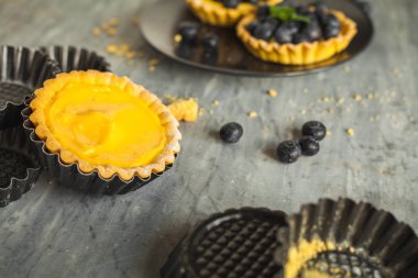 Küçük yaban mersini tart