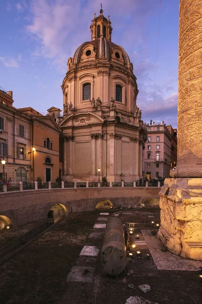 Chiesa del Santissimo Nome di Maria al Foro Traiano, Roma, İtalya — Stok fotoğraf