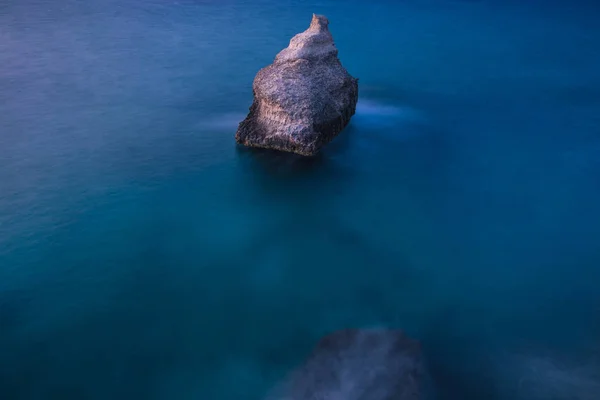 Skály Moři Otranto Puglia Itálie — Stock fotografie