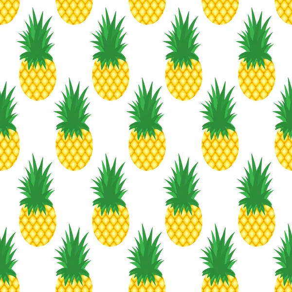 Ananas arkaplanı. Ananas Vektörü illüstrasyonlu kusursuz desen.