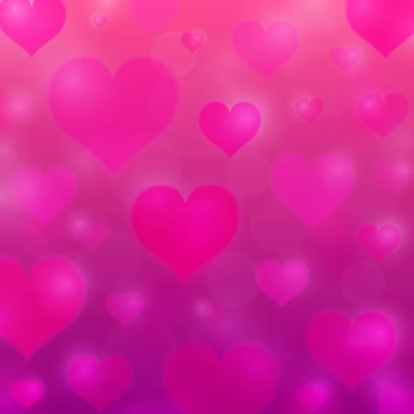 有粉色心脏的爱情背景 情人节的质感心脏背景 矢量说明 — 图库矢量图片