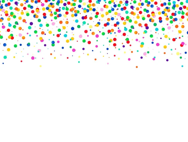 Fond Coloré Abstrait Avec Des Confettis Tombants Illustration Célébration Vectorielle — Image vectorielle