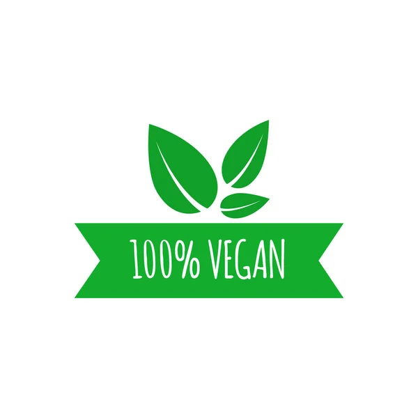 Veganes Essen Vektorelemente Für Etiketten Logos Abzeichen Aufkleber Vektorillustration — Stockvektor