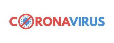 Coronavirus ikonu durdur. Virüs koruması, önleme. Beyaz arka planda izole edilmiş tehlikeli bakteriler. Corona virüsü kavramını durdur. Antiviral bağışıklık. Vektör illüstrasyonu