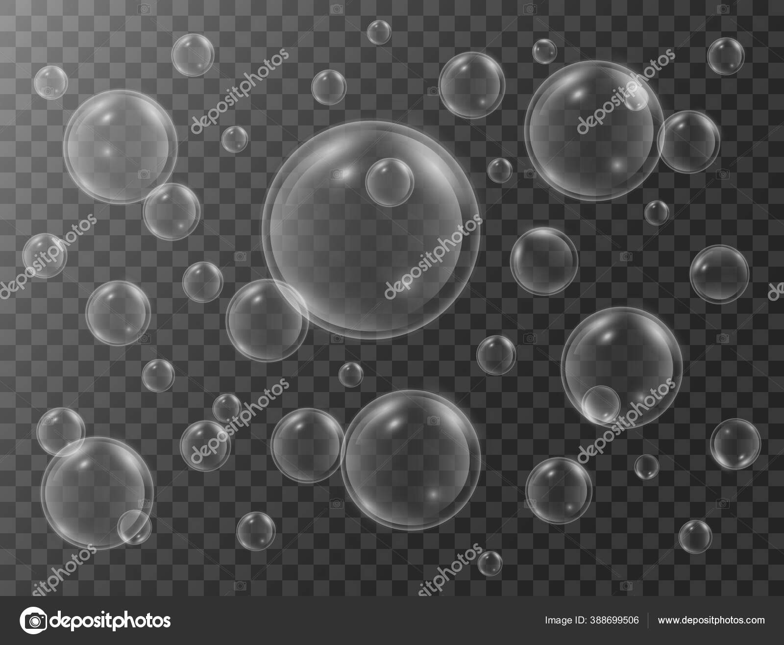 Transparent Water Realistic Glass Bubbles Bubbles Jpg Vector Jpg