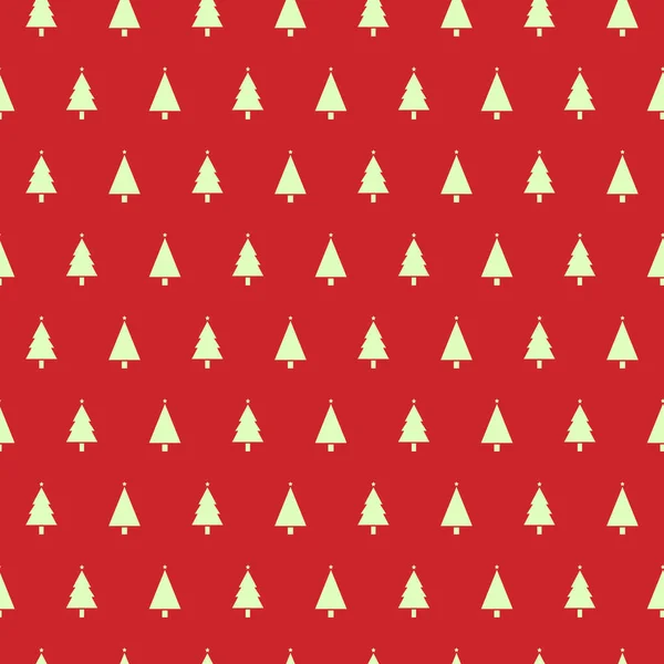 Modèle Sans Couture Noël Avec Des Arbres Noël Sur Fond — Image vectorielle
