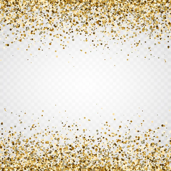 Glitter Gold Frame Space Text Luxury Glitter Decoration Golden Sparkles — Stock Vector