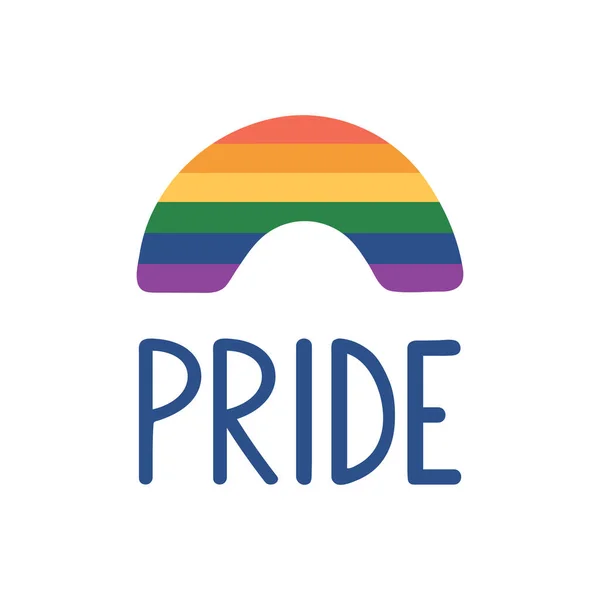 Arco Íris Orgulhoso Bandeira Lgbtq Cartão Dia Tolerância Mês Orgulho —  Vetores de Stock