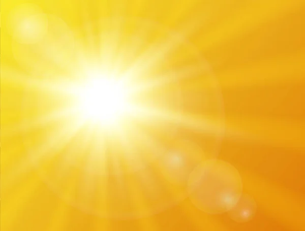Słoneczne Tło Wektor Słońce Tło Summer Design — Wektor stockowy