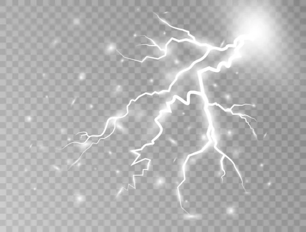 Tempesta Tuoni Fulmini Concetto Flash Elettrico Illustrazione Vettoriale — Vettoriale Stock