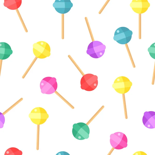 Doux Motif Fond Couleur Bonbons Illustration Vectorielle — Image vectorielle