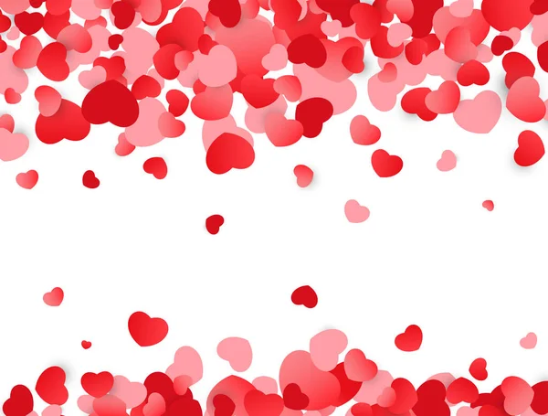 Fundo Amor Dia Dos Namorados Textura Com Corações Vermelhos Confeitaria —  Vetores de Stock