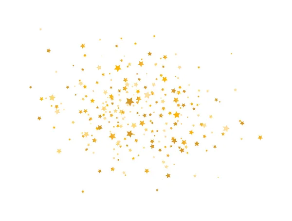 Composición Estrellas Doradas Sobre Fondo Blanco Elementos Diseño Elegante Brillo — Vector de stock