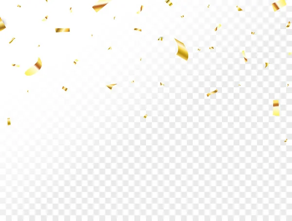 Frontière Célébration Avec Confettis Luxe Paillettes Éléments Conception Vacances Longue — Image vectorielle