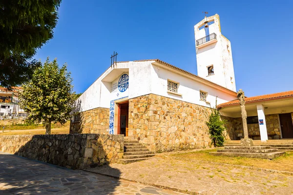 The small church on the small island off the Galician coast - Spain