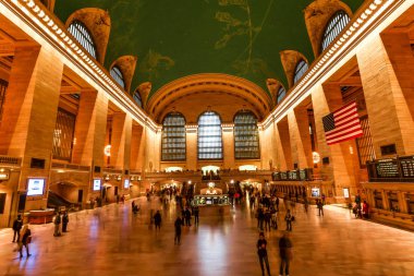 New York/ABD - 1/7/19 - New York - ABD ikonik eski Tren İstasyonu