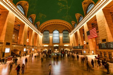 New York/ABD - 1/7/19 - New York - ABD ikonik eski Tren İstasyonu