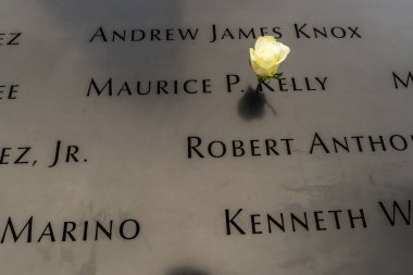 New York/USA - 1/10/19 - the 9/11 memorial at the site of the world trade centers