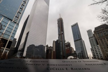 New York/USA - 1/10/19 - the 9/11 memorial at the site of the world trade centers