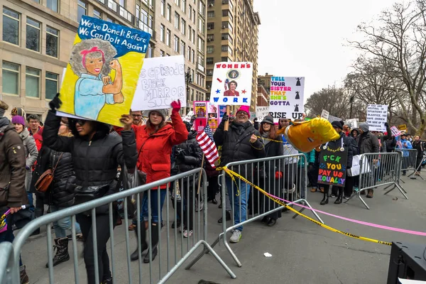 New York Usa Účastníků Známky Žen Březen 2019 — Stock fotografie