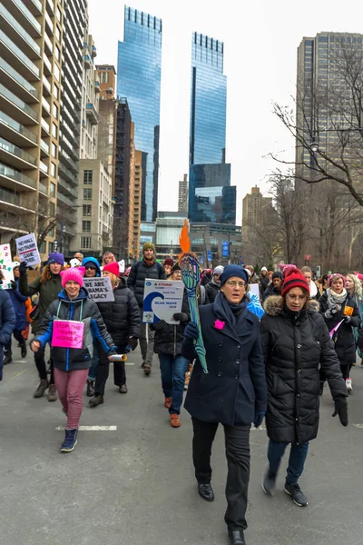 New York Usa Účastníků Známky Žen Březen 2019 — Stock fotografie