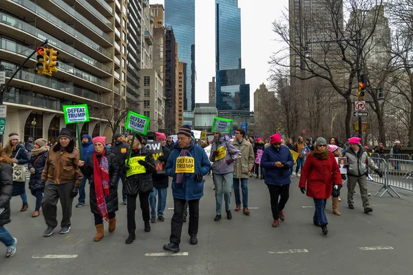 New York Usa Účastníků Známky Žen Březen 2019 — Stock fotografie