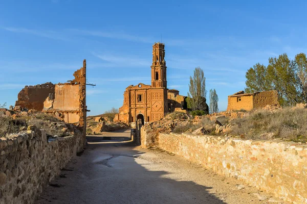 Belchite-스페인의 유적 — 스톡 사진