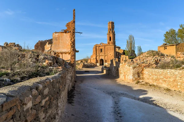 Belchite-스페인의 유적 — 스톡 사진