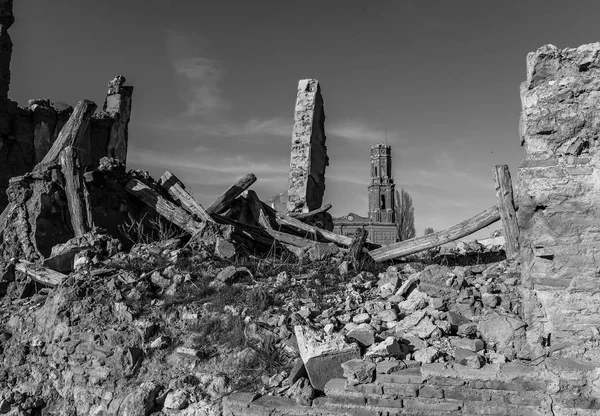 Ruiny Belchite - Španělsko — Stock fotografie