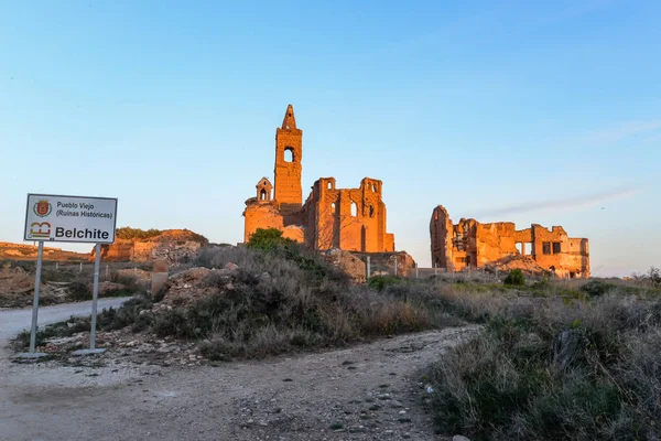 Belchite-스페인의 유적 — 스톡 사진