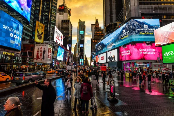 Times Square em Nova York — Fotografia de Stock