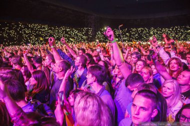Okean Elzy grubunun konseri. Kharkiv 06.04.2016 Metalist Stadyumu