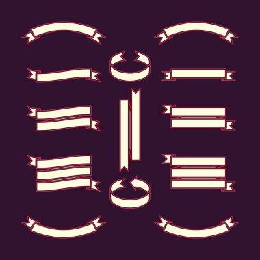 Farklı bükülmüş türlerin vektör çizgisi dizileri