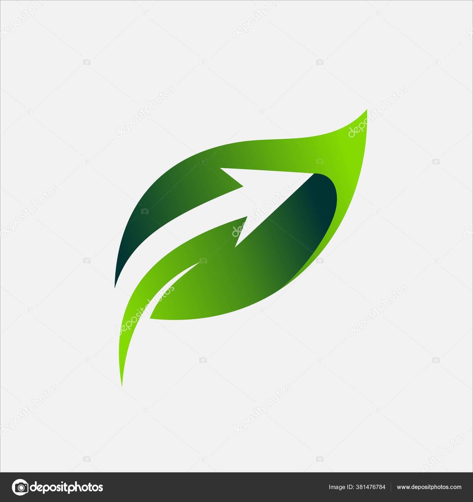 Arrows Leaves Logo Stock Vector Image by ©wendiwahyudin31@gmail.com