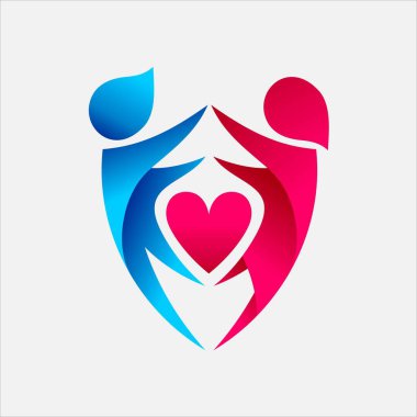 Aşk vektör logosu korunuyor