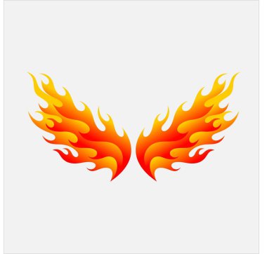 Ateş Kanatları Logosu Tasarımı