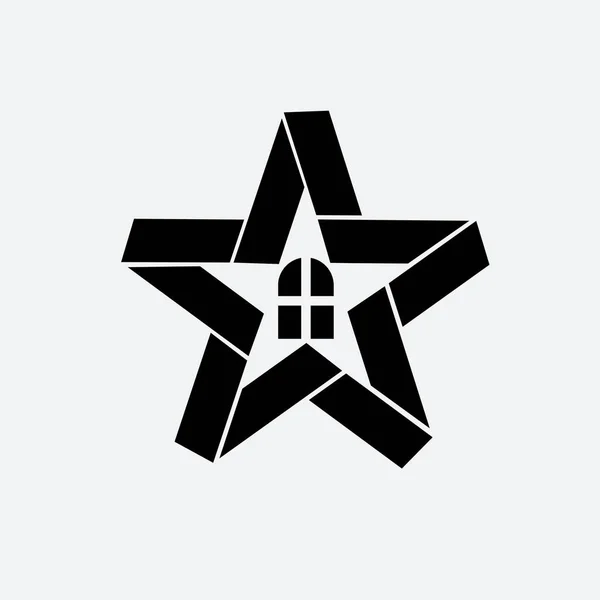 Логотип Вектора Home Star — стоковый вектор