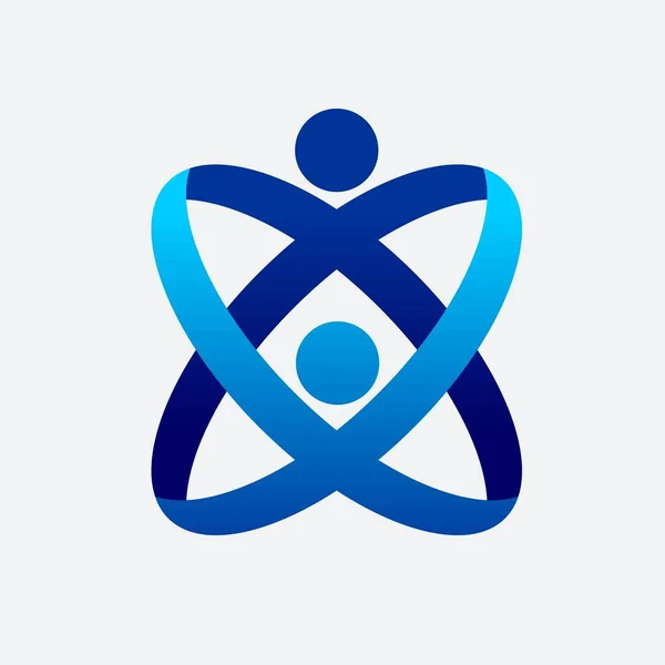 Logo Vectoriel Relations Humaines — Image vectorielle