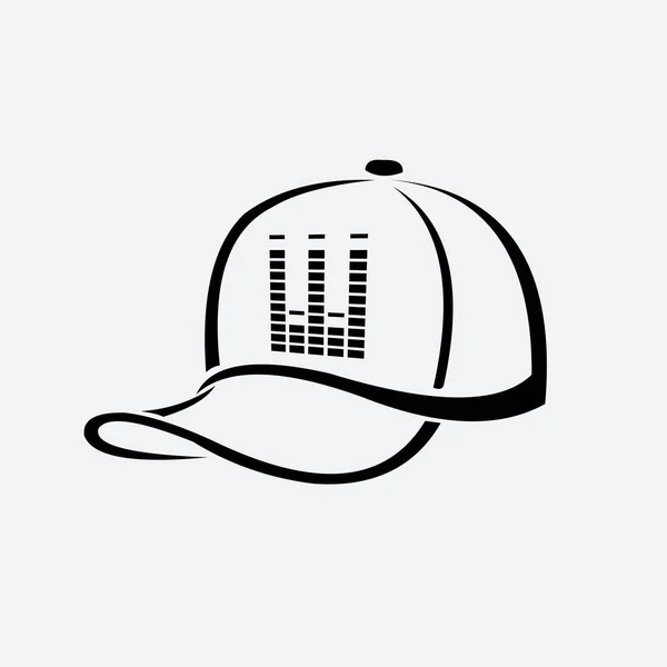 Logotipo Vetorial Chapéu Músico — Vetor de Stock