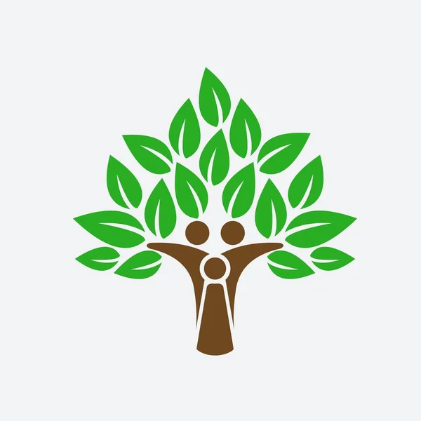 Logotipo Vetor Árvore Vida — Vetor de Stock