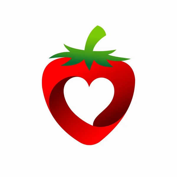 Logotipos Fruta Fresa — Vector de stock