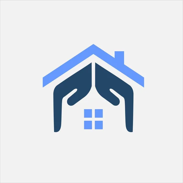 Logotipo Vectorial Protección Doméstica — Vector de stock