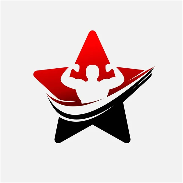 Logotipo Vetorial Star Fitness —  Vetores de Stock