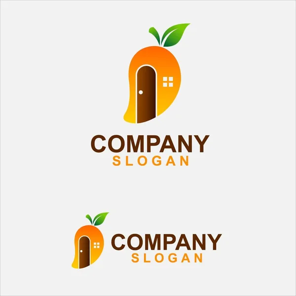 Lemon House Template Logo — Vetor de Stock
