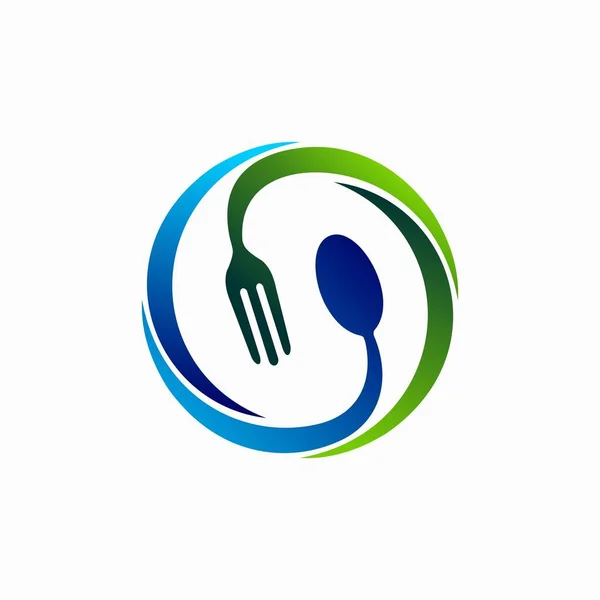 Recyclage Logo Alimentaire Design — Image vectorielle