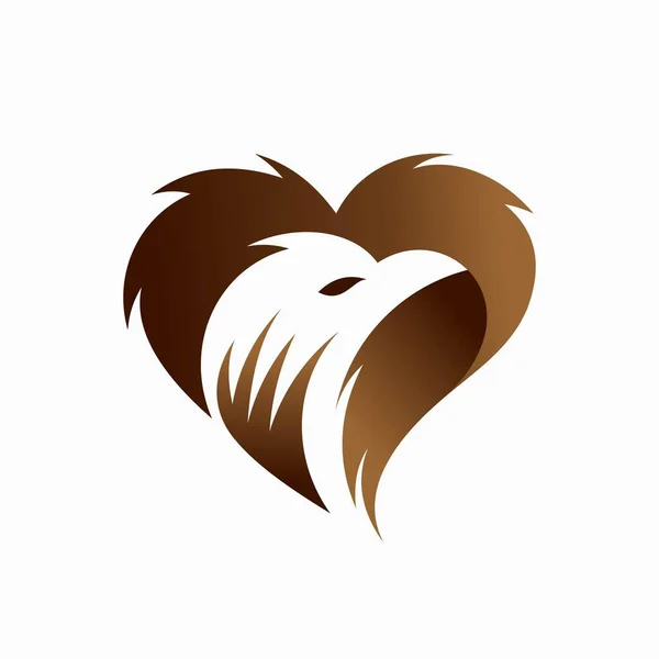 Lovers Bird Logo Plantilla — Vector de stock